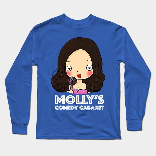 MCC Logo with white title Long Sleeve T-Shirt by MollysComedyCabaret